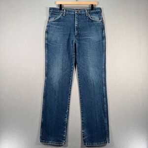 Vintage Wrangler‎ Jeans Mens 34x32 Tag (36x34) Blue Dark Wash Cowboy Rodeo USA